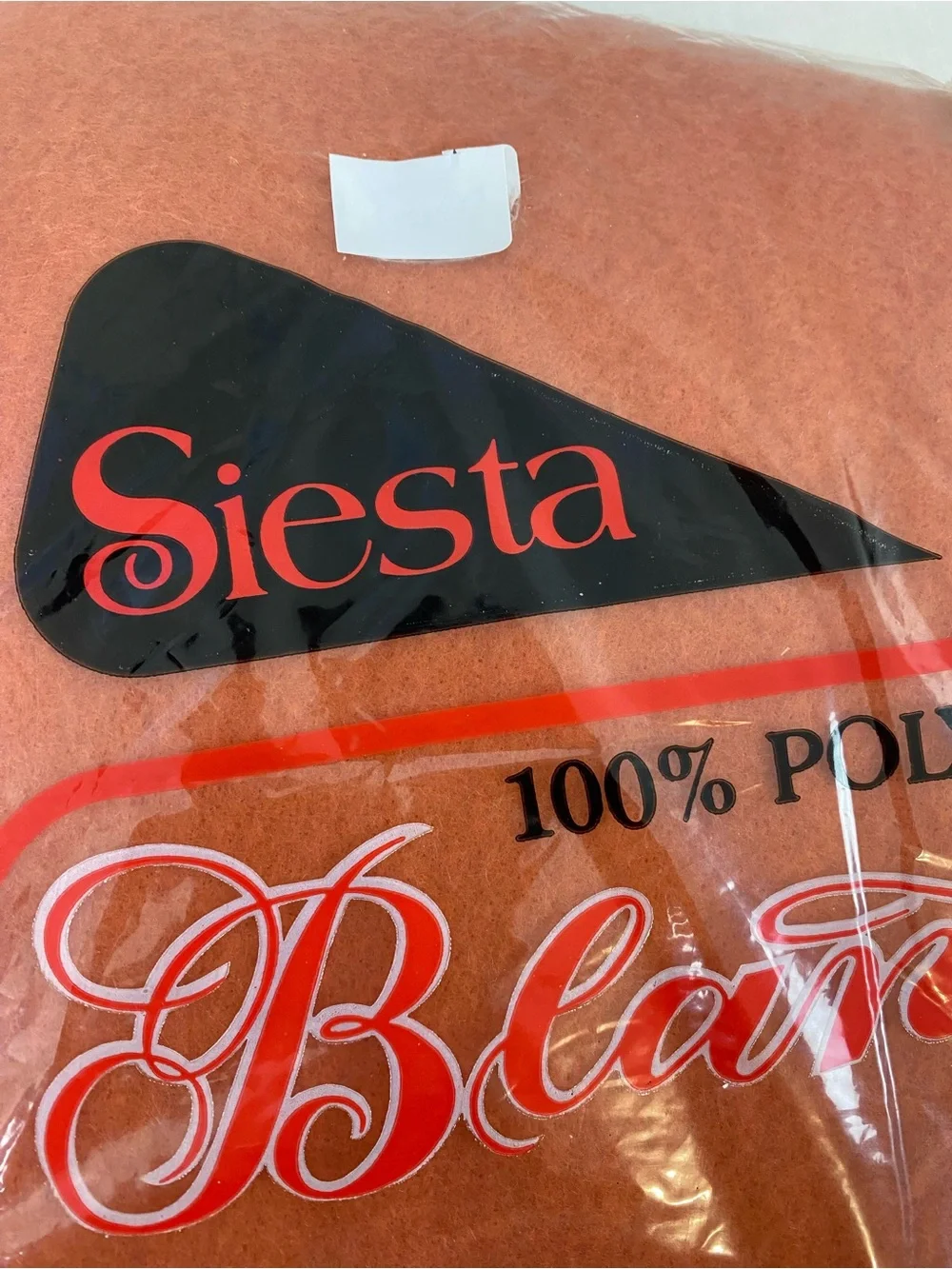 Vintage SIESTA Blanket with Satin Binding 72 x 90